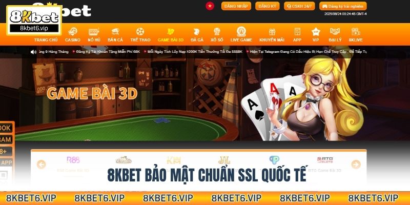 8KBET bảo mật chuẩn SSL quốc tế