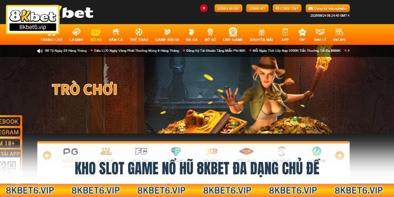 Kho slot game nổ hũ 8KBET đa dạng chủ đề