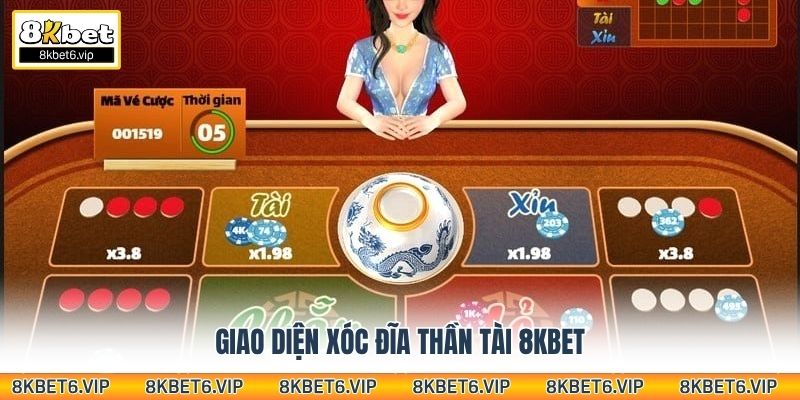 Giao diện xóc đĩa thần tài 8kbet